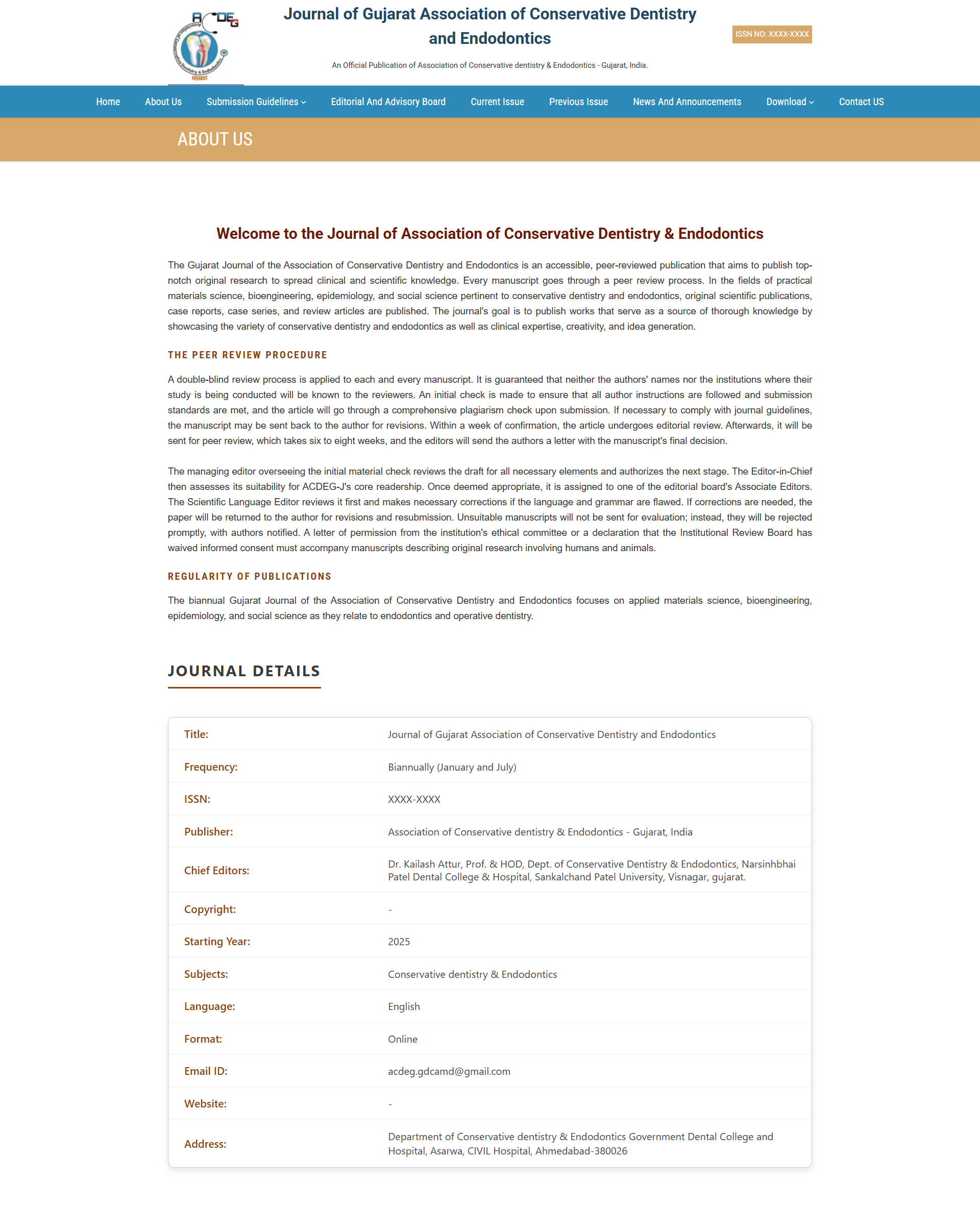 ACDEG Engineering College Website